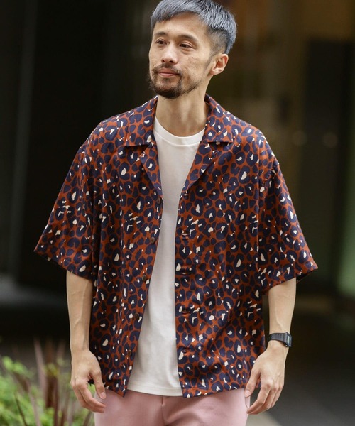 URBAN RESEARCH Sonny Label（アーバンリサーチサニーレーベル）の「オーバーサイズパターンシャツ（シャツ/ブラウス・メンズ・イエロー/オレンジ/グレー・LARGE/MEDIUM）」の9枚目の写真