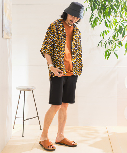 URBAN RESEARCH Sonny Label（アーバンリサーチサニーレーベル）の「オーバーサイズパターンシャツ（シャツ/ブラウス・メンズ・イエロー/オレンジ/グレー・LARGE/MEDIUM）」の11枚目の写真