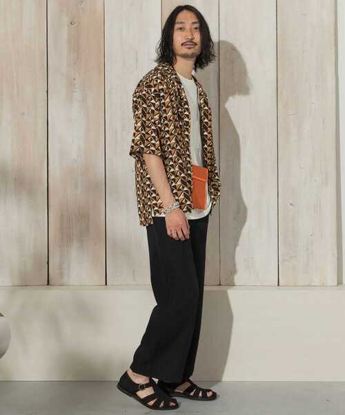 URBAN RESEARCH Sonny Label（アーバンリサーチサニーレーベル）の「オーバーサイズパターンシャツ（シャツ/ブラウス・メンズ・イエロー/オレンジ/グレー・LARGE/MEDIUM）」の13枚目の写真