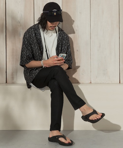 URBAN RESEARCH Sonny Label（アーバンリサーチサニーレーベル）の「オーバーサイズパターンシャツ（シャツ/ブラウス・メンズ・イエロー/オレンジ/グレー・LARGE/MEDIUM）」の17枚目の写真