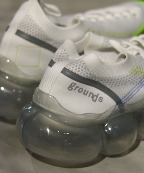 grounds（グラウンズ）の「【別注】grounds/グラウンズ/インサイドアウト YELLOW（スニーカー・メンズ・イエロー・40/41/42/43）」の7枚目の写真