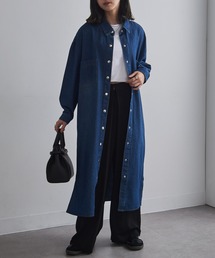SETUP7（セットアップセブン）の「【SETUP7】デニムシャツワンピース 【手洗い可】（シャツワンピース）」