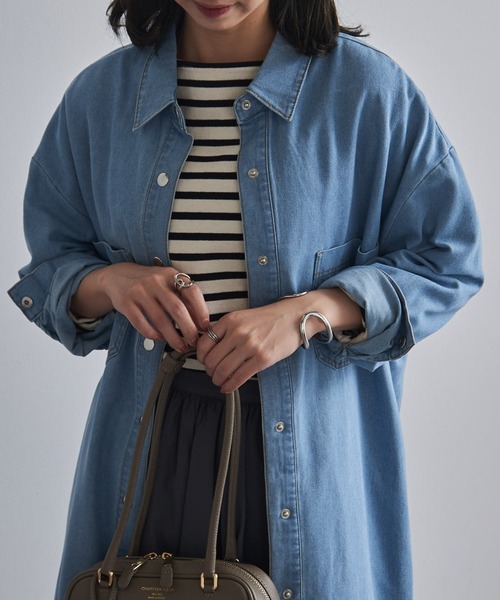 【Vivienne Westwood】ブルーデニムシャツワンピース　オーブボタン Vivienne Westwood】ブルーデニムシャツワンピース オーブボタン