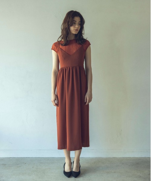 kaene（カエン）の「3wayビスチェワンピース（ドレス・レディース・ブラック/テラコッタ・38/36）」の2枚目の写真