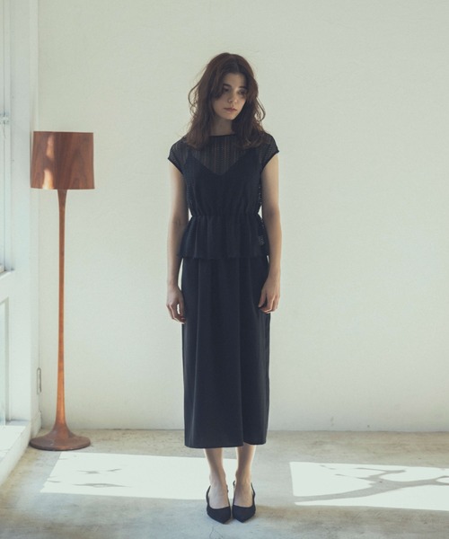 kaene（カエン）の「3wayビスチェワンピース（ドレス・レディース・ブラック/テラコッタ・38/36）」の3枚目の写真