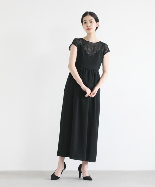 kaene（カエン）の「3wayビスチェワンピース（ドレス・レディース・ブラック/テラコッタ・38/36）」の5枚目の写真