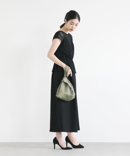 kaene（カエン）の「3wayビスチェワンピース（ドレス・レディース・ブラック/テラコッタ・38/36）」の11枚目の写真