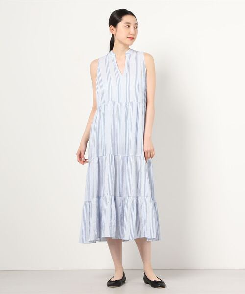 セール Banana Republic Factory Store ガーゼストライプマキシワンピース ワンピース Banana Republic Factory Store バナナリパブリック ファクトリーストア のファッション通販 Zozotown