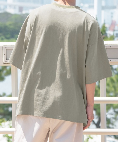 PairPair（ペアペア）の「ピスネーム付きヘンリーネックTシャツ（ユニセックス）（Tシャツ/カットソー・レディース・カーキ/ピンク/スミクロ/グレイッシュベージュ・MEDIUM/LARGE）」の20枚目の写真