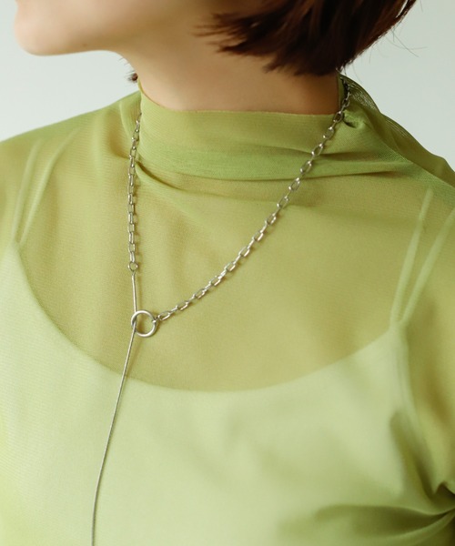 VACANCY（ヴァカンシー）の「ハーフスリーブシアートップス（Tシャツ/カットソー・レディース・ブラック/ブラウン/オレンジ/グリーン・FREE）」の10枚目の写真