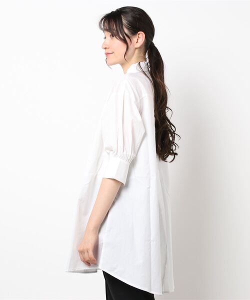 Factor=(ファクターイコール)の「フリル衿ハイネックブラウス(シャツ/ブラウス・レディース・ブラック/オフホワイト・FREE)」の11枚目の写真