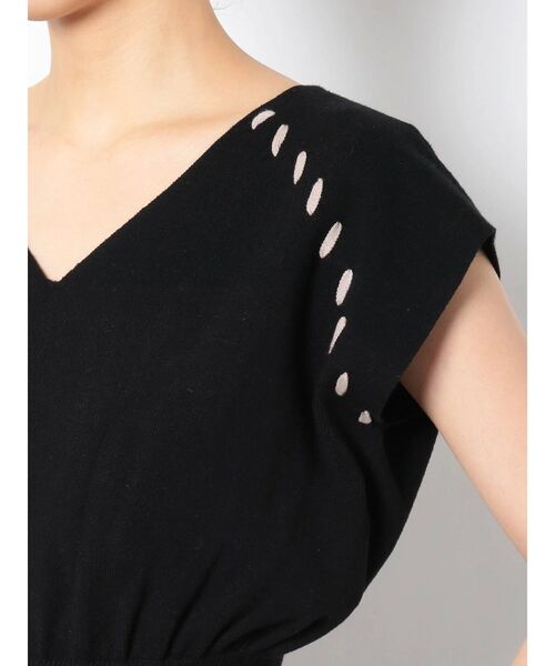 ワンピースハンドステッチノースリーブニットワンピース ワンピース Lagunamoon ラグナムーン のファッション