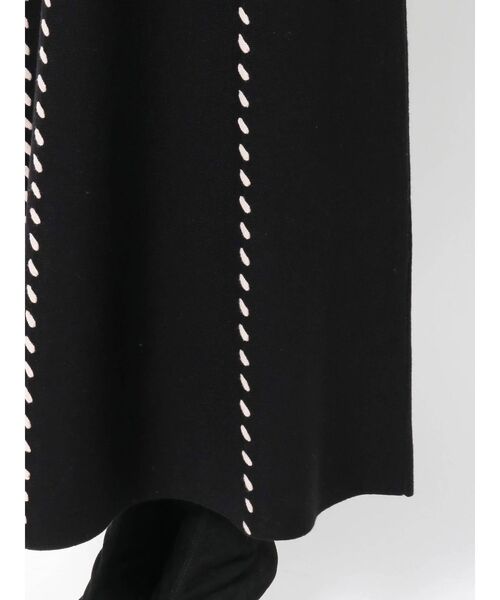 LAGUNAMOON（ラグナムーン）の「ハンドステッチノースリーブニットワンピース（ワンピース・レディース・ライトグレー/ブラック/パープル・SMALL/MEDIUM）」の4枚目の写真