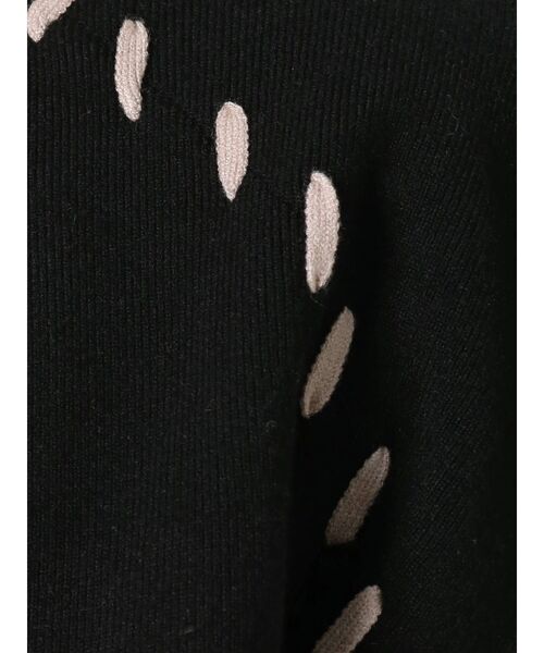 LAGUNAMOON（ラグナムーン）の「ハンドステッチノースリーブニットワンピース（ワンピース・レディース・ライトグレー/ブラック/パープル・SMALL/MEDIUM）」の8枚目の写真