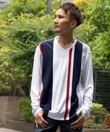 HIDEAWAYS NICOLE | アラカルト配色切替Vネックプルオーバー(Tシャツ/カットソー)