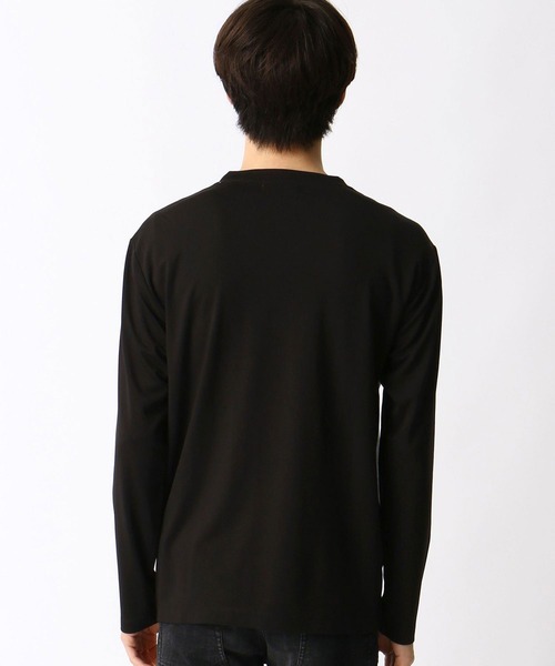 HIDEAWAYS NICOLE（ハイダウェイニコル）の「アラカルト配色切替Vネックプルオーバー（Tシャツ/カットソー・メンズ・ホワイト/ホワイト系その他/ブラック/ブラック系その他/ネイビー・MEDIUM/LARGE/X-LARGE）」の11枚目の写真