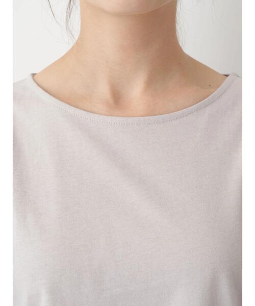 earth music&ecology（アースミュージックアンドエコロジー）の「きれい見えカットソー(袖ひら) ＊（Tシャツ/カットソー・レディース・ピンクベージュ/オフホワイト/ブラック/ミント・FREE）」の13枚目の写真