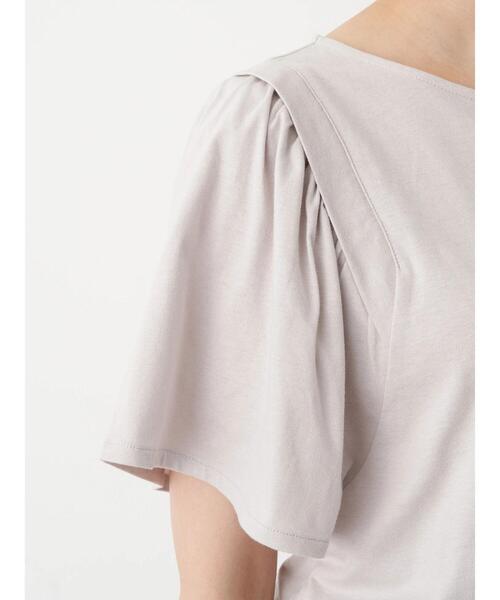 earth music&ecology（アースミュージックアンドエコロジー）の「きれい見えカットソー(袖ひら) ＊（Tシャツ/カットソー・レディース・ピンクベージュ/オフホワイト/ブラック/ミント・FREE）」の14枚目の写真