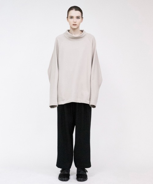 VOAAOV（ヴォアーブ）の「【VOAAOV】 pile shape knitted H/N sweater（スウェット・メンズ・チャコールグレー/グレー/ベージュ/グリーン・1/2）」の16枚目の写真