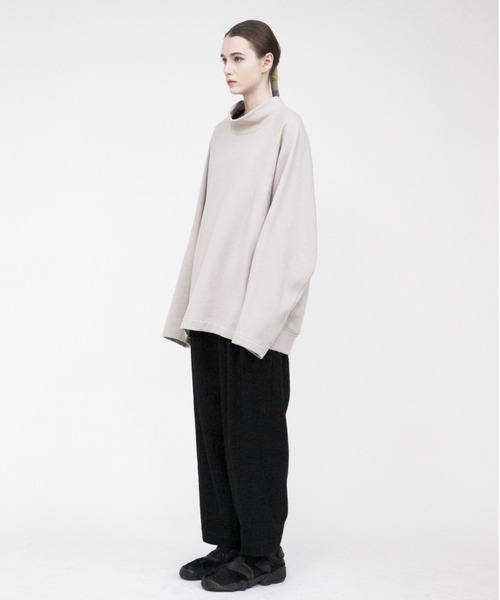 VOAAOV（ヴォアーブ）の「【VOAAOV】 pile shape knitted H/N sweater（スウェット・メンズ・チャコールグレー/グレー/ベージュ/グリーン・1/2）」の17枚目の写真