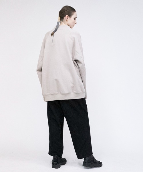 VOAAOV（ヴォアーブ）の「【VOAAOV】 pile shape knitted H/N sweater（スウェット・メンズ・チャコールグレー/グレー/ベージュ/グリーン・1/2）」の18枚目の写真