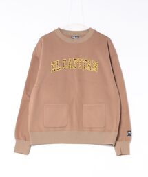【Mountain Mania】POKET COLLEGE LOGO SWEAT/デザイントレーナー/メンズ