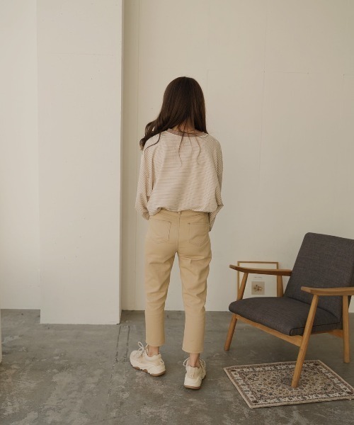 moi tytto（モイテュット）の「アンクルステッチ パンツ（その他パンツ・レディース・カーキ/ベージュ・SMALL/MEDIUM）」の13枚目の写真