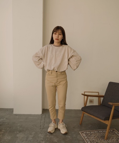 moi tytto（モイテュット）の「アンクルステッチ パンツ（その他パンツ・レディース・カーキ/ベージュ・SMALL/MEDIUM）」の16枚目の写真