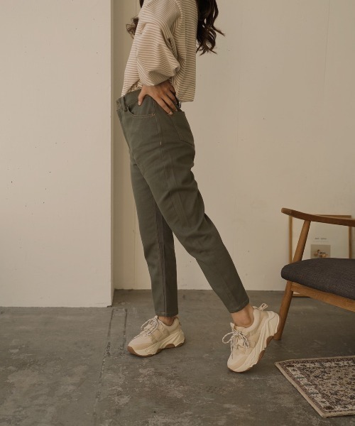 moi tytto（モイテュット）の「アンクルステッチ パンツ（その他パンツ・レディース・カーキ/ベージュ・SMALL/MEDIUM）」の17枚目の写真