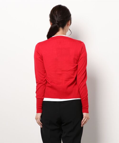 Vivienne Westwood(ヴィヴィアンウエストウッド)の「ファインウールベーシッククルーネックカーディガン(ニット/セーター・レディース・ベージュ/レッド/ブルー/ブラック・SMALL/LARGE/MEDIUM)」の6枚目の写真