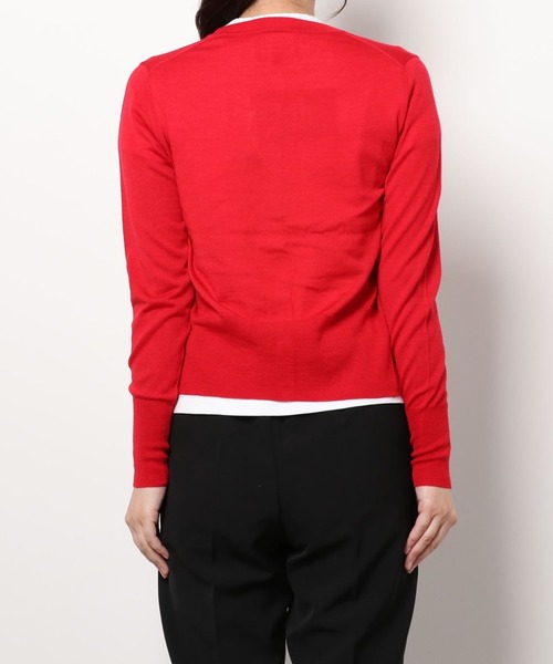 Vivienne Westwood(ヴィヴィアンウエストウッド)の「ファインウールベーシッククルーネックカーディガン(ニット/セーター・レディース・ベージュ/レッド/ブルー/ブラック・SMALL/LARGE/MEDIUM)」の8枚目の写真