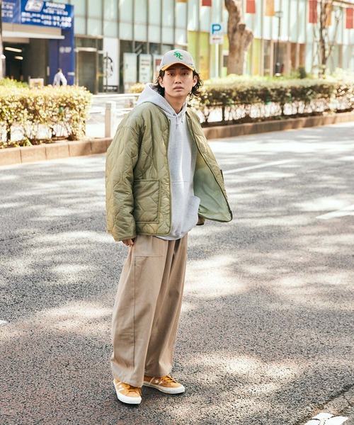 SPOC STORE(スポックストア)の「【SPOC STORE】スーパーワイド カジュアルベイカーパンツ(チノパンツ・メンズ・ベージュ/ブルー/グリーン・S/M/L)」の5枚目の写真