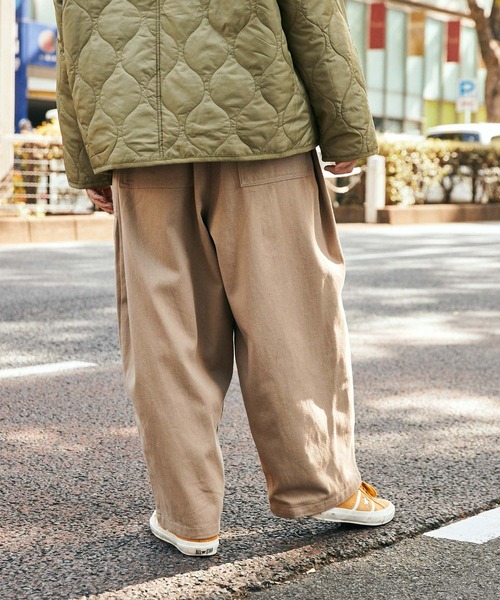 SPOC STORE(スポックストア)の「【SPOC STORE】スーパーワイド カジュアルベイカーパンツ(チノパンツ・メンズ・ベージュ/ブルー/グリーン・S/M/L)」の21枚目の写真