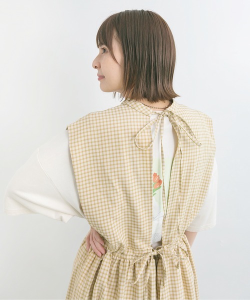 nemne store(ネンネストア)の「ふわふわ浮かぶノースリリボンワンピース(ワンピース・レディース・ベージュ/オフホワイト/モカ・フリー)」の14枚目の写真