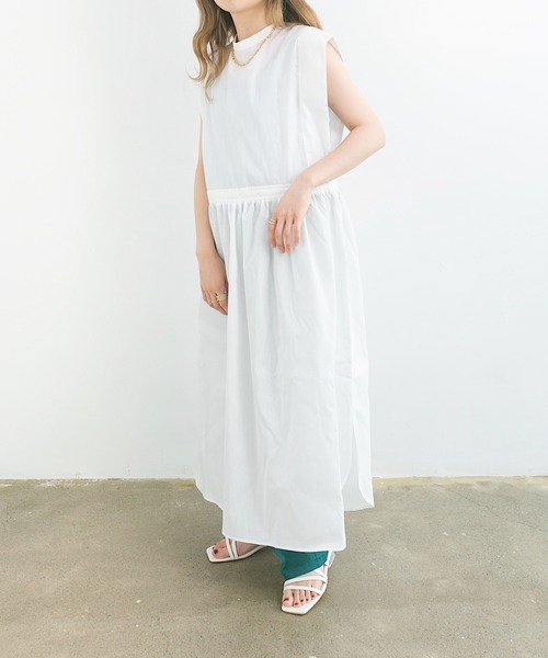 nemne store(ネンネストア)の「ふわふわ浮かぶノースリリボンワンピース(ワンピース・レディース・ベージュ/オフホワイト/モカ・フリー)」の17枚目の写真