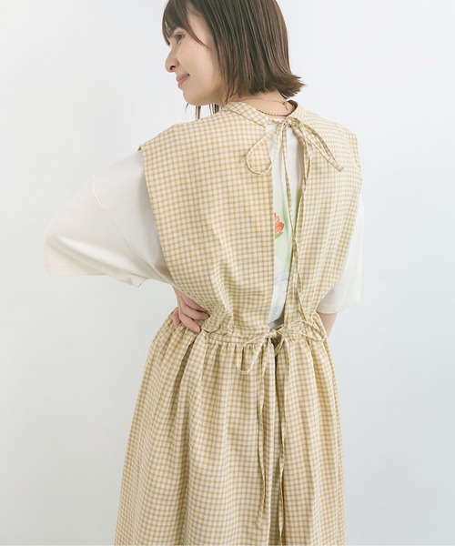 nemne store(ネンネストア)の「ふわふわ浮かぶノースリリボンワンピース(ワンピース・レディース・ベージュ/オフホワイト/モカ・フリー)」の13枚目の写真