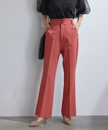 vis-`a-vis | 【ドラマ着用】【WEB限定】美シルエットハイウエストカラーフレアパンツ【洗濯機可】(スラックス)