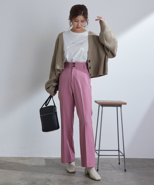 vis-`a-vis（ビサビ）の「【WEB限定】美シルエットハイウエストカラー