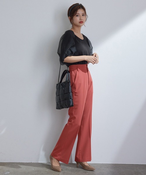 vis-`a-vis（ビサビ）の「【WEB限定】美シルエットハイウエストカラー