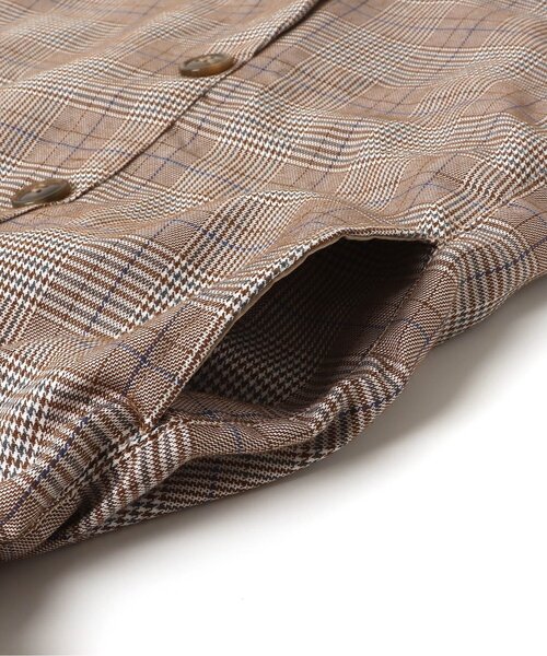 algy（アルジー）の「チェックドッキングワンピ（ワンピース・キッズ・ベージュ/ブラック・XX-SMALL/X-SMALL/MEDIUM/SMALL）」の11枚目の写真