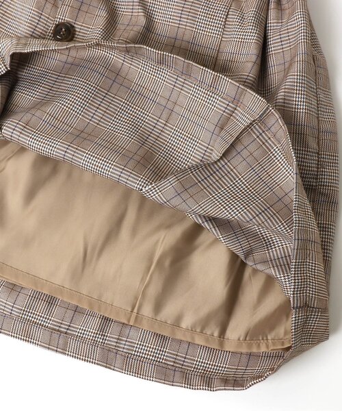 algy（アルジー）の「チェックドッキングワンピ（ワンピース・キッズ・ベージュ/ブラック・XX-SMALL/X-SMALL/MEDIUM/SMALL）」の9枚目の写真