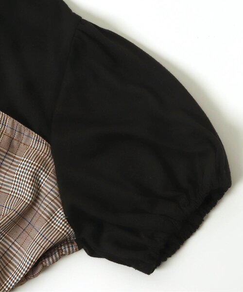 algy（アルジー）の「チェックドッキングワンピ（ワンピース・キッズ・ベージュ/ブラック・XX-SMALL/X-SMALL/MEDIUM/SMALL）」の17枚目の写真