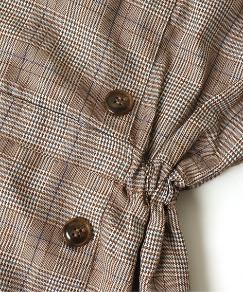 algy（アルジー）の「チェックドッキングワンピ（ワンピース・キッズ・ベージュ/ブラック・XX-SMALL/X-SMALL/MEDIUM/SMALL）」の13枚目の写真