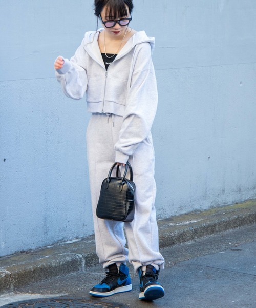 WEGO（ウィゴー）の「WEGO/ショートジップパーカー（パーカー・レディース・ブルー/ダークグリーン/オートミール/ホワイト/ブラック/パープル/グリーン/その他1/その他2・FREE）」の17枚目の写真