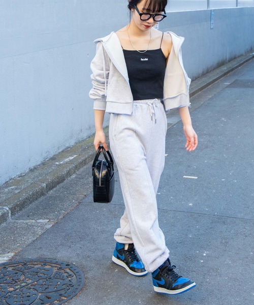 WEGO（ウィゴー）の「WEGO/ショートジップパーカー（パーカー・レディース・ブルー/ダークグリーン/オートミール/ホワイト/ブラック/パープル/グリーン/その他1/その他2・FREE）」の16枚目の写真