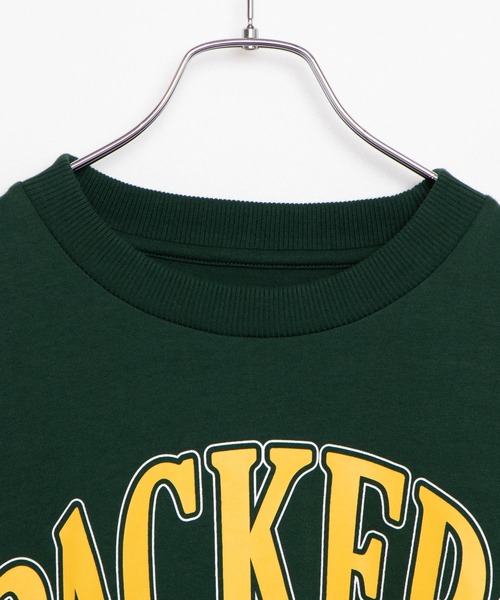 NFL(ナショナルフットボールリーグ )の「∴WEGO/NFL別注 ヘビーウエイトビックシルエットロンT(Tシャツ/カットソー・メンズ・ダークグリーン/杢グレー・MEDIUM/LARGE)」の8枚目の写真
