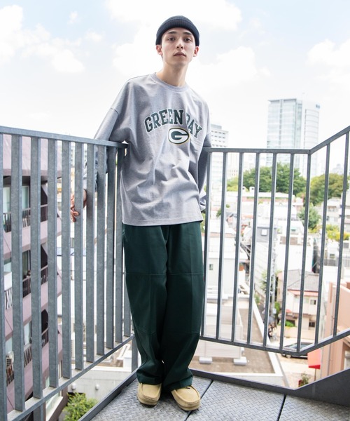NFL(ナショナルフットボールリーグ )の「∴WEGO/NFL別注 ヘビーウエイトビックシルエットロンT(Tシャツ/カットソー・メンズ・ダークグリーン/杢グレー・MEDIUM/LARGE)」の14枚目の写真