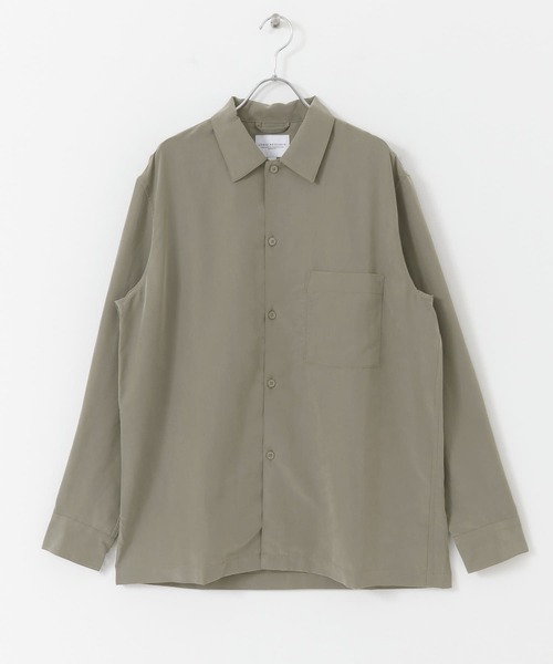 URBAN RESEARCH（アーバンリサーチ）の「パウダーポプリンボックスシャツ（シャツ/ブラウス・メンズ・ネイビー/カーキ/ブラウン/ライトグレー・MEDIUM/LARGE）」の14枚目の写真