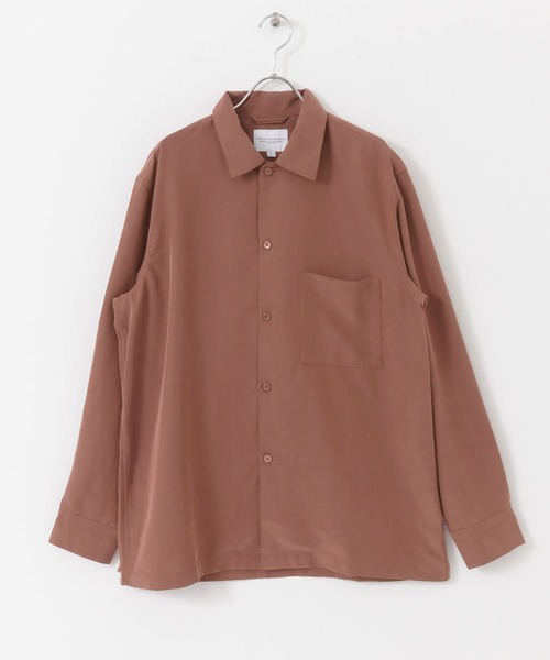 URBAN RESEARCH（アーバンリサーチ）の「パウダーポプリンボックスシャツ（シャツ/ブラウス・メンズ・ネイビー/カーキ/ブラウン/ライトグレー・MEDIUM/LARGE）」の15枚目の写真