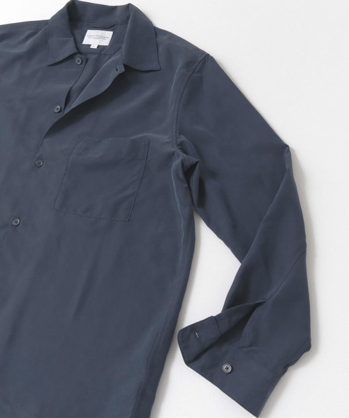 URBAN RESEARCH（アーバンリサーチ）の「パウダーポプリンボックスシャツ（シャツ/ブラウス・メンズ・ネイビー/カーキ/ブラウン/ライトグレー・MEDIUM/LARGE）」の18枚目の写真